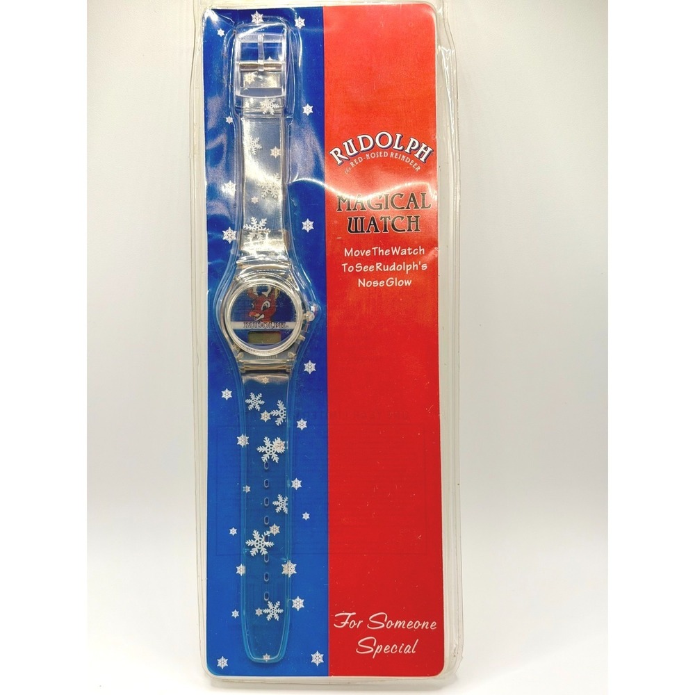 Vintage Rudolph Red-Nosed Reindeer Magical Watch Montgomery Ward Christmas New